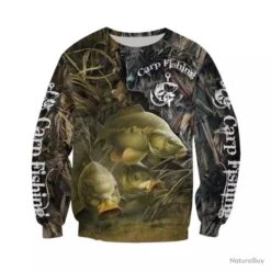 !!! LIVRAISON OFFERTE !!! PROMO !! Sweat 3D Réaliste Pêche Ou Chasse !! NOUVEAUTÉ 2020 !! Réf 142
