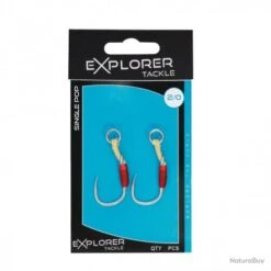 2 Hamecon Explorer Tackle Assist Hooks - Single Pop N°6/0