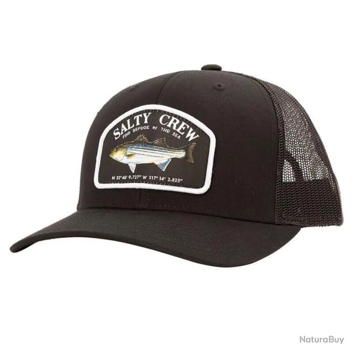 Casquette Salty Crew Striper Retro Trucker Black 1 Casquette Salty Crew Striper Retro Trucker Black