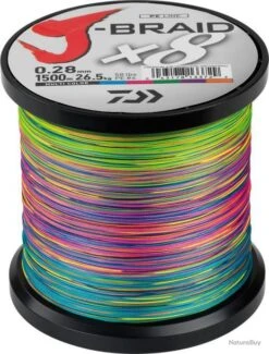 J-Braid X 8 1500 M Multicolore Daiwa Ø 0.28 Mm / PE 4.0 / 26.5 Kg / 58.0 Lbs