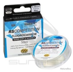 Nylons Fluorocarbon Sunset Super Soft RS Compétition - 25 M / 0.28 Mm / 5.70 Kg