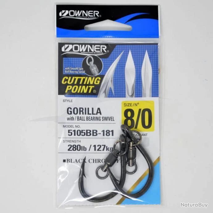 Owner 5105BB Gorilla + Emérillon 8/0 1 Owner 5105BB Gorilla + Emérillon 8/0