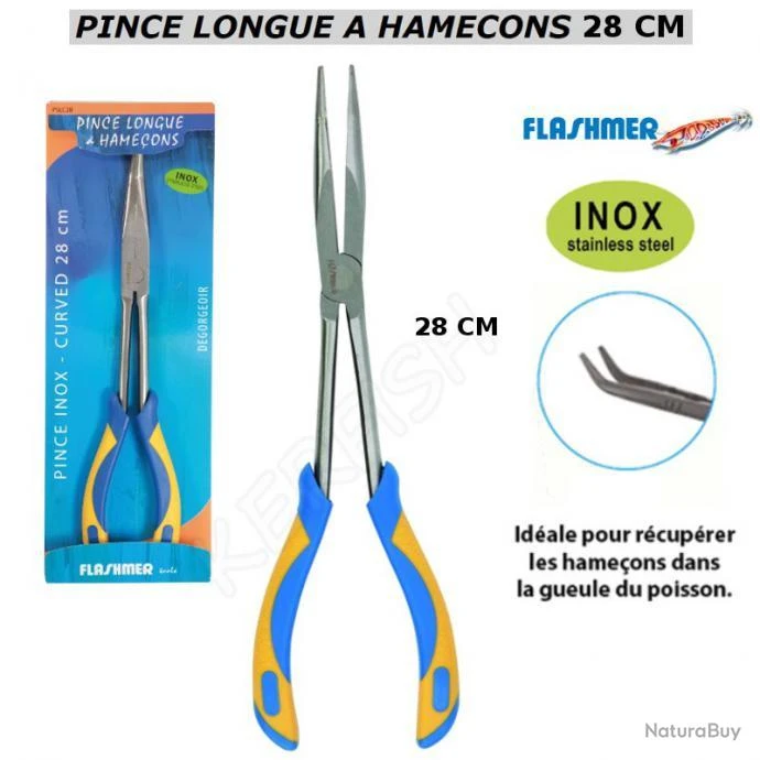 PINCE LONGUE 28 CM A HAMECONS FLASHMER 1 PINCE LONGUE 28 CM A HAMECONS FLASHMER