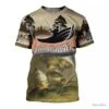 SUPERBE : T - Shirts Impression 3 D PÈCHE REF 1200