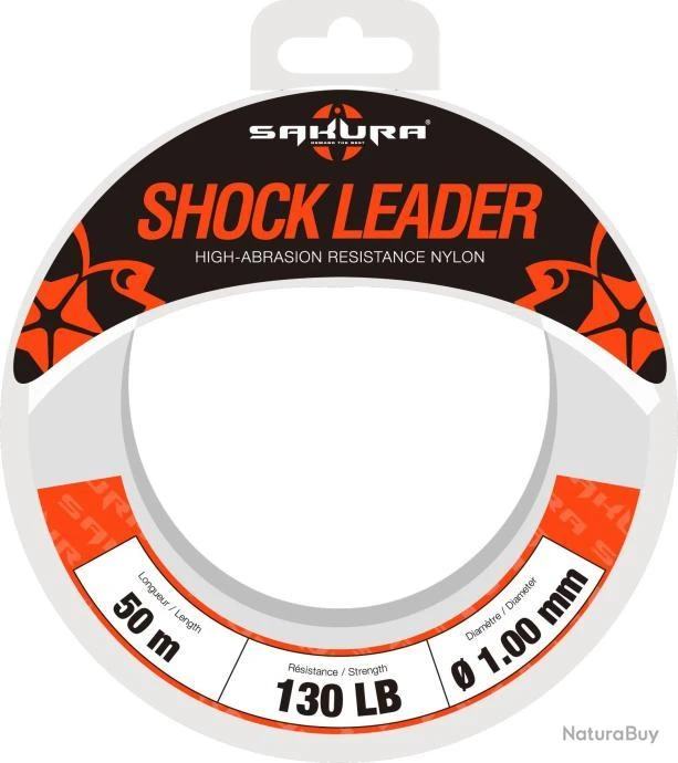 Shock Leader Sakura Clear 50 M 66/100-40LBS 1 Shock Leader Sakura Clear 50 M 66/100-40LBS