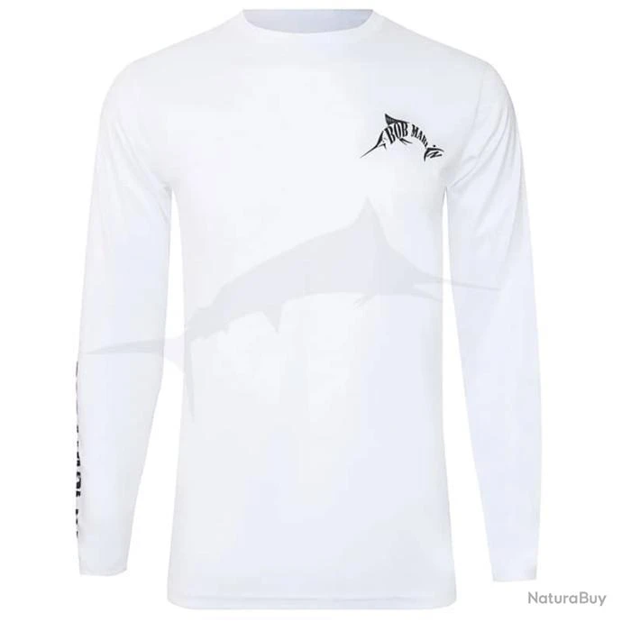L-Shirt Bob Marlin Permormance Shirt Rasta Marlin XL Blanc 2 L-Shirt Bob Marlin Permormance Shirt Rasta Marlin XL Blanc – Image 2