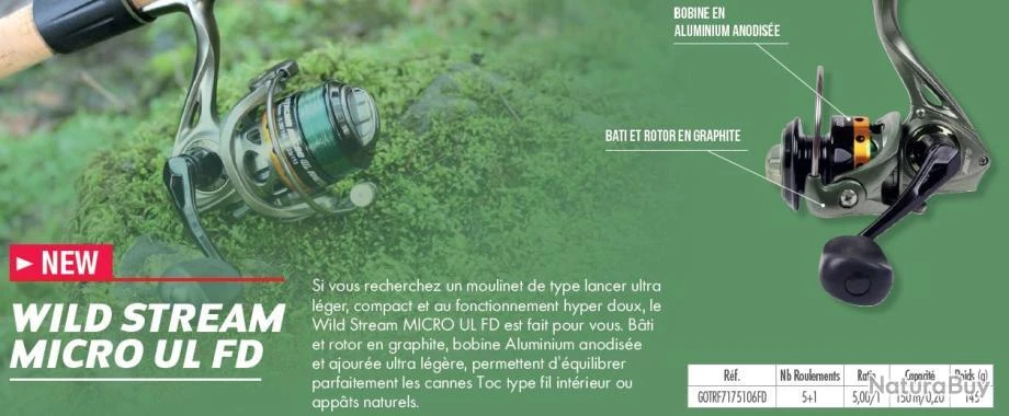 Wild Stream Micro UL 106 FD Moulinet Garbolino 2 Wild Stream Micro UL 106 FD Moulinet Garbolino – Image 2
