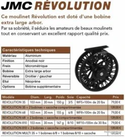 Revolution 68 Soie 6/8 Moulinet Mouche JMC 5 Revolution 68 Soie 6/8 Moulinet Mouche JMC -Magasin De Pêche Et De Sport 00003 Revolution 68 Soie 6 8 Moulinet Mouche JMC