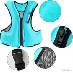 TOP ENCHERE - Gilet De Sauvetage Bleu Ciel - Certifié CE - LIVRAISON GRATUITE ET RAPIDE -Magasin De Pêche Et De Sport 00003 TOP ENCHERE Gilet de sauvetage bleu ciel Certifie CE LIVRAISON GRATUITE ET RAPIDE