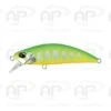 Leurre Truite Duo Spearhead Ryuki 50S Coulant Green Yellow 4,5 G 50mm Hameçons Triples