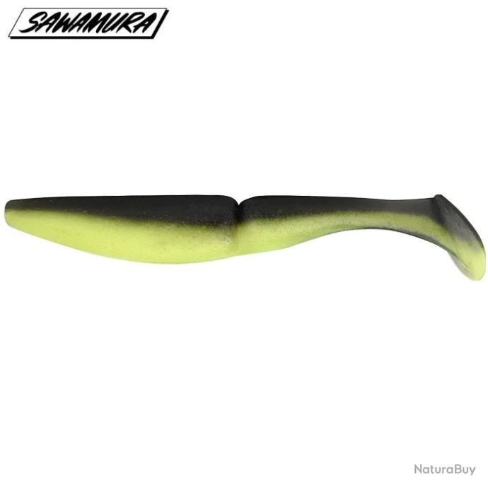 Leurre One Up Shad 5 Sawamura 10,6cm Solid Chart Black 1 Leurre One Up Shad 5 Sawamura 10,6cm Solid Chart Black