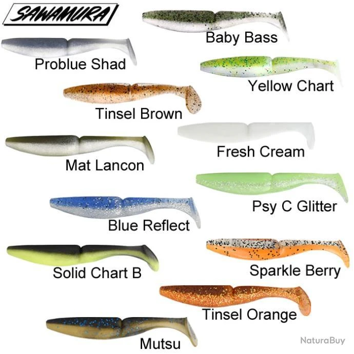 Leurre One Up Shad 5 Sawamura 10,6cm Solid Chart Black 3 Leurre One Up Shad 5 Sawamura 10,6cm Solid Chart Black – Image 3