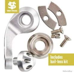 Moulinet Van Staal VR Series Bailed Spinning - 50 / 6.3:1 / Argent -Magasin De Pêche Et De Sport 00040 Moulinet Van Staal VR Series Bailed Spinning 50 6.3 1 Argent